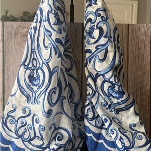 Dior Blue and white silk scarf